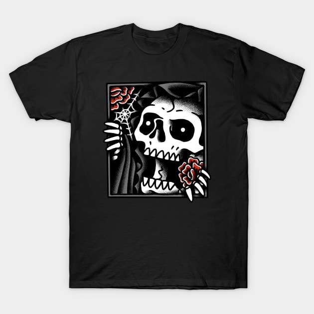 Grim Reaper Lurk T-Shirt by quilimo